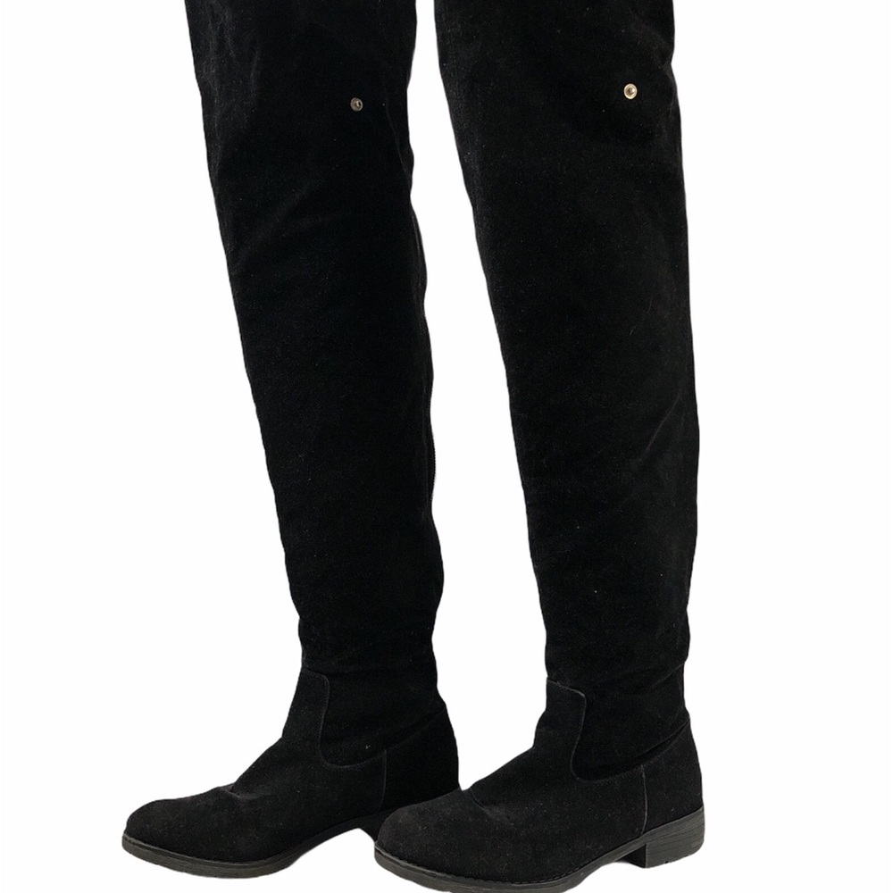 LADY GODIVA OVER THE KNEE BOOTS, BLACK, 10